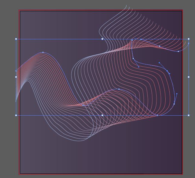 Illustrator混合选项设计炫酷曲线封面的技巧  第10张