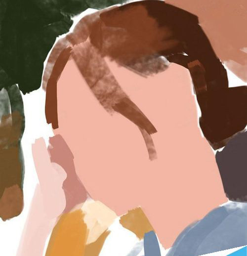 Painter绘制一幅写实美女插画方法教程  第2张