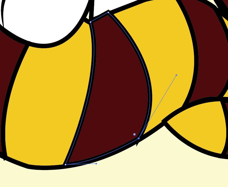 Illustrator手绘挑衅的小老虎矢量图图标的技巧  第14张