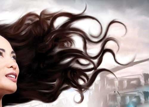 Painter使用调色刀制作数字肖像绘画过程  第7张