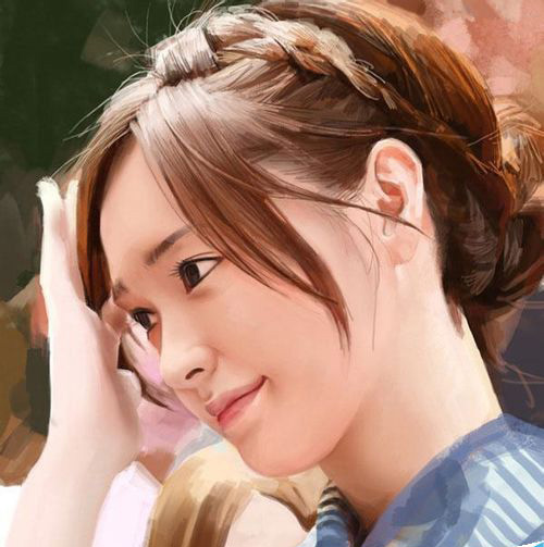 Painter绘制一幅写实美女插画方法教程  第9张