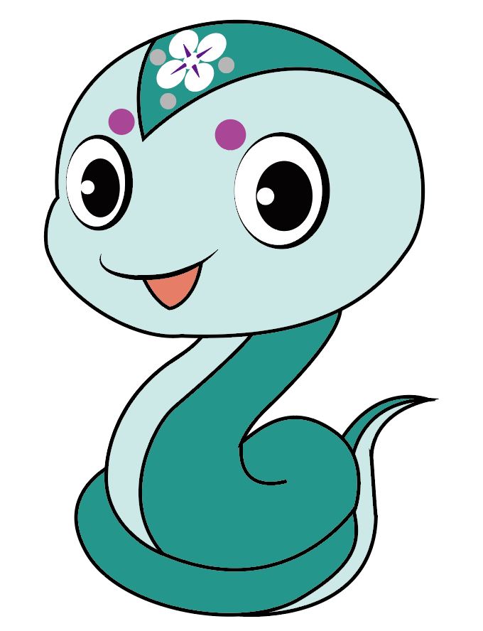 Illustrator绘制可爱的蛇生肖图标的技巧  第18张