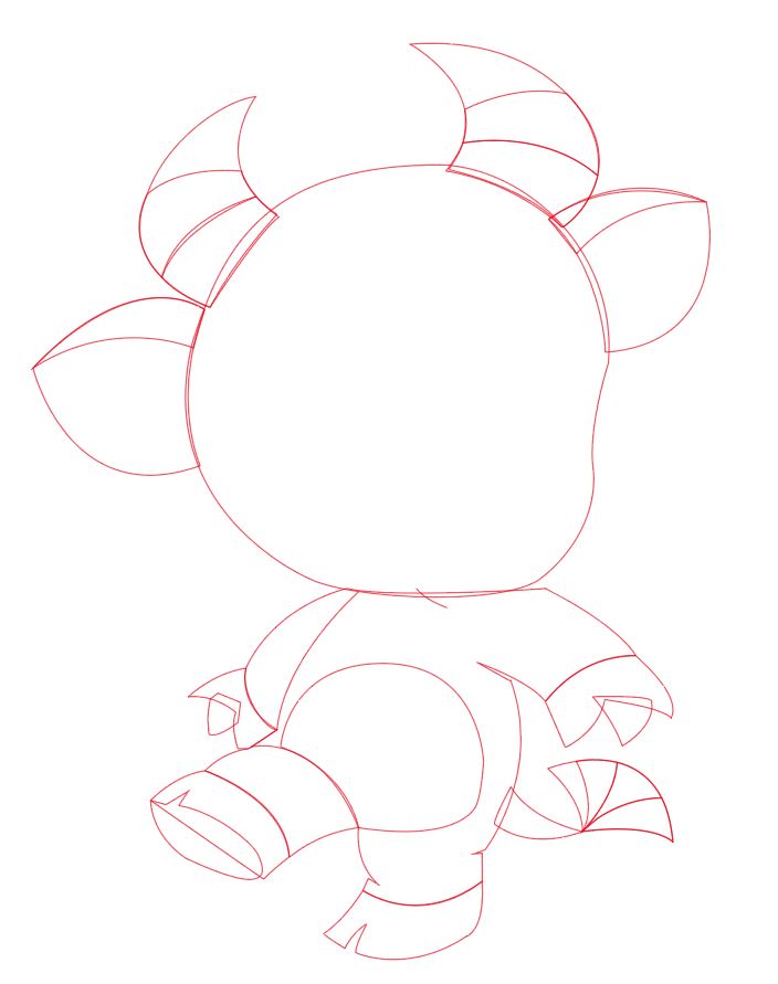 Illustrator绘制可爱生肖牛图标 矢量图标设计技巧 第3张 Illustrator绘制可爱生肖牛图标 矢量图标设计技巧 第3张