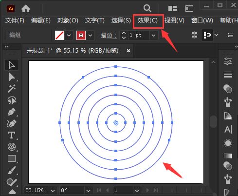 Illustrator快速制作圆圈波纹纹理素材的技巧