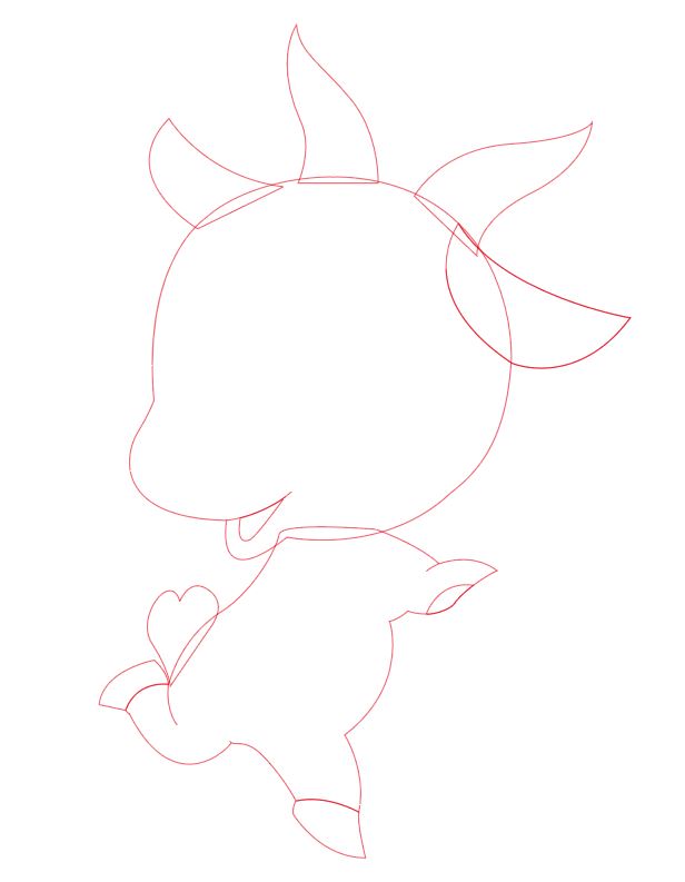 Illustrator绘制可爱小羊生肖图标的矢量图标设计 第3张 Illustrator绘制可爱小羊生肖图标的矢量图标设计 第3张