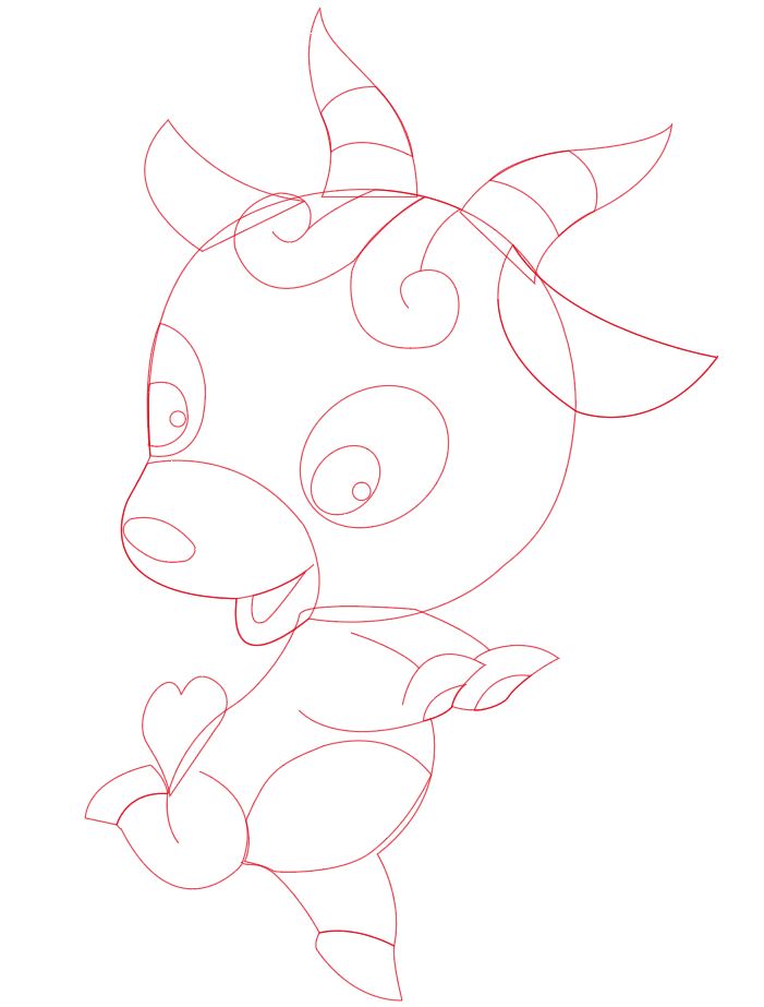 Illustrator绘制可爱小羊生肖图标的矢量图标设计 第6张 Illustrator绘制可爱小羊生肖图标的矢量图标设计 第6张