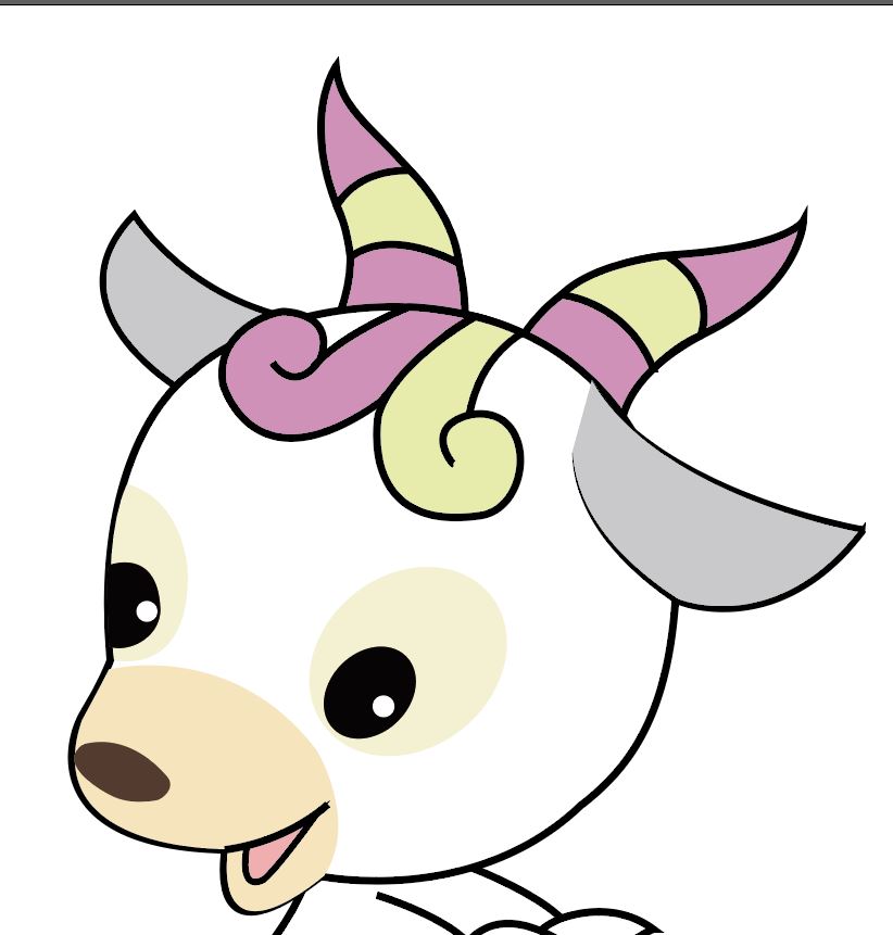 Illustrator绘制可爱小羊生肖图标的矢量图标设计 第8张 Illustrator绘制可爱小羊生肖图标的矢量图标设计 第8张