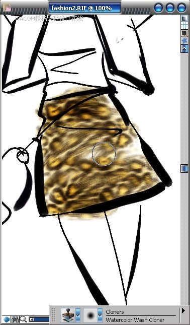 Painter结合数码板绘制女子时装效果图  第12张