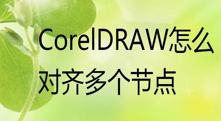 CorelDraw设置多个节点对齐的方法技巧
