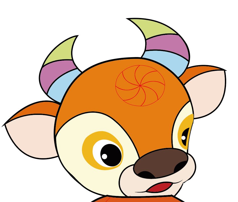 Illustrator绘制可爱生肖牛图标 矢量图标设计技巧 第17张 Illustrator绘制可爱生肖牛图标 矢量图标设计技巧 第17张