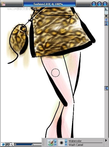 Painter结合数码板绘制女子时装效果图  第20张