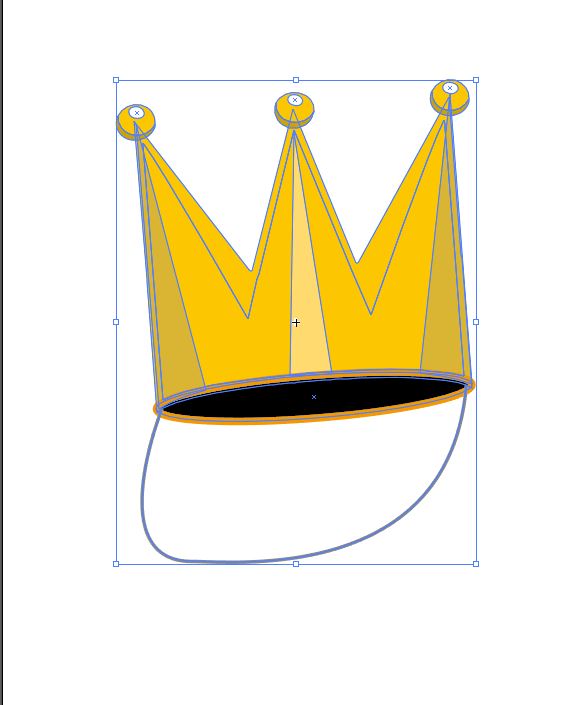 AI调用符号喷枪中王冠符号快速画王冠的技巧  第5张