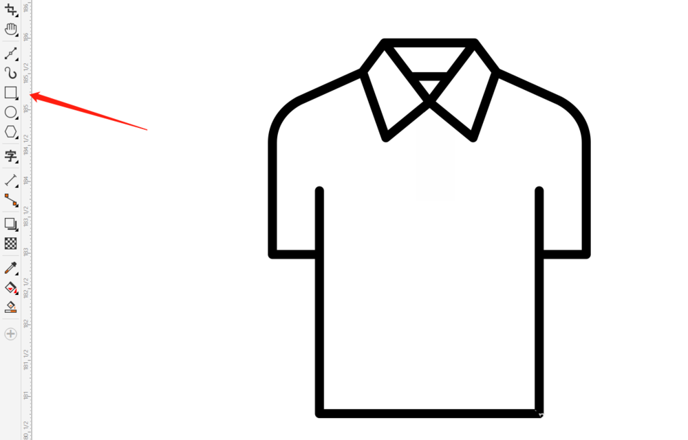 用Coreldraw绘制polo衬衫简笔画图形设计教程  第4张