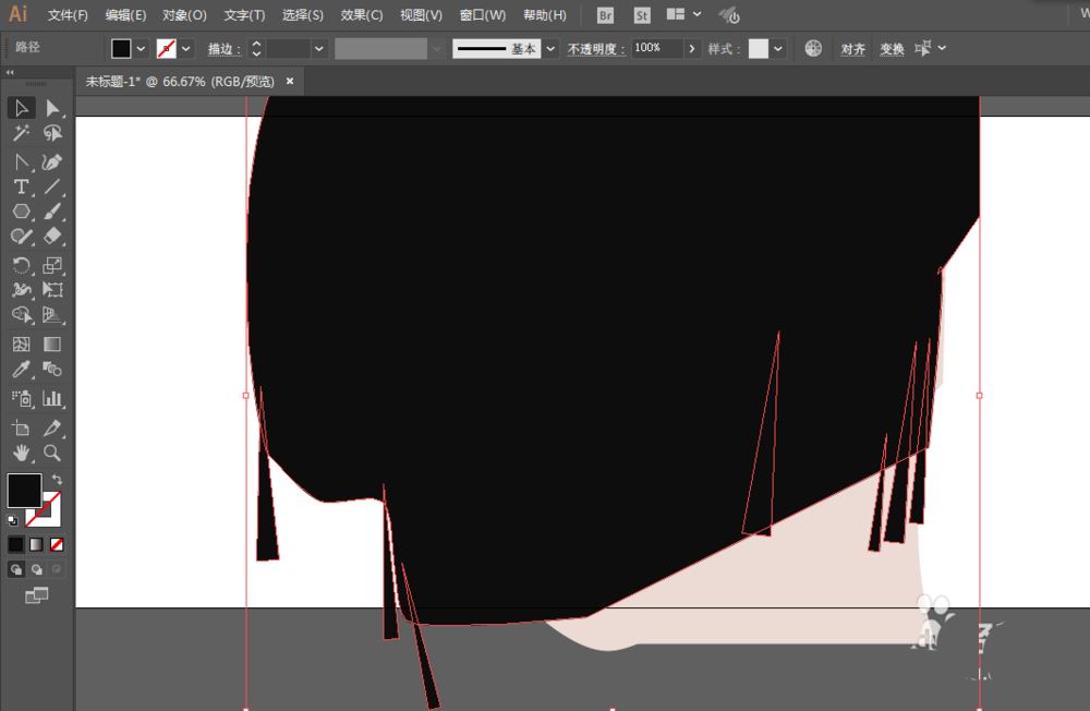 Illustrator手绘航海王女帝动漫形象的方法  第8张