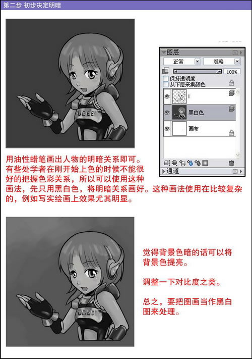 Painter给手绘漫画上色，Painter为手绘漫画上色教程  第2张