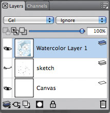 Painter使用仿真水彩进行湿笔绘画睡莲实例教程  第9张