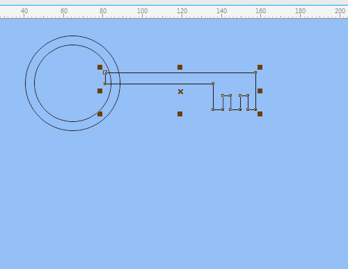 CorelDraw手绘钥匙矢量图标的方法教程  第10张