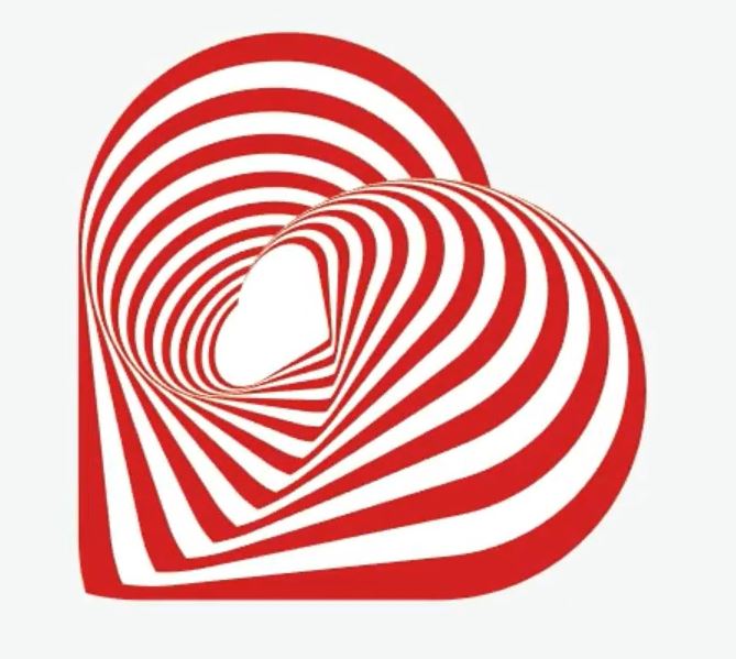 Illustrator绘制扭曲条纹心形效果的技巧教程  第6张