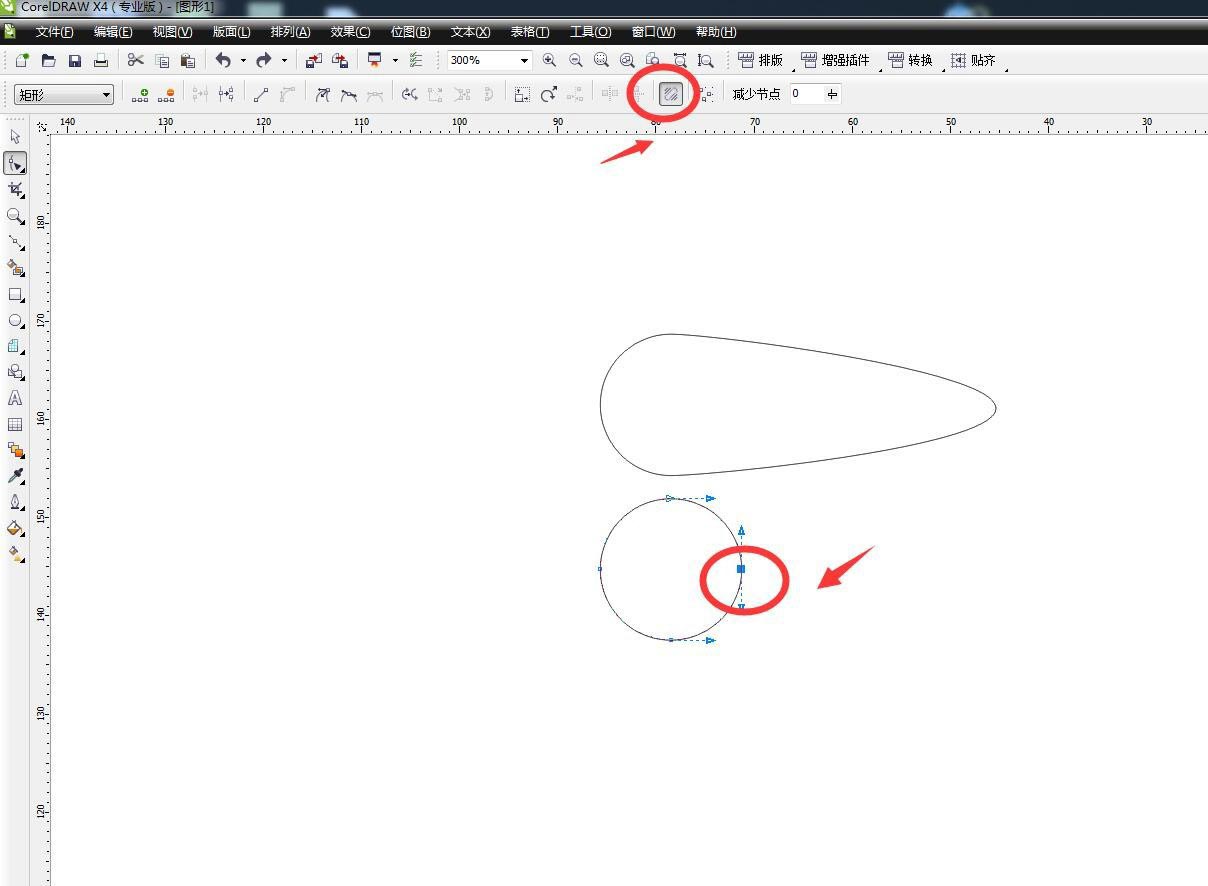 CorelDRAW贝塞尔工具的弹性模式调节节点的技巧 第6张 CorelDRAW贝塞尔工具的弹性模式调节节点的技巧 第6张