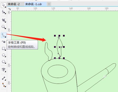 CorelDraw画简笔画效果的烟斗图形方法教程  第7张