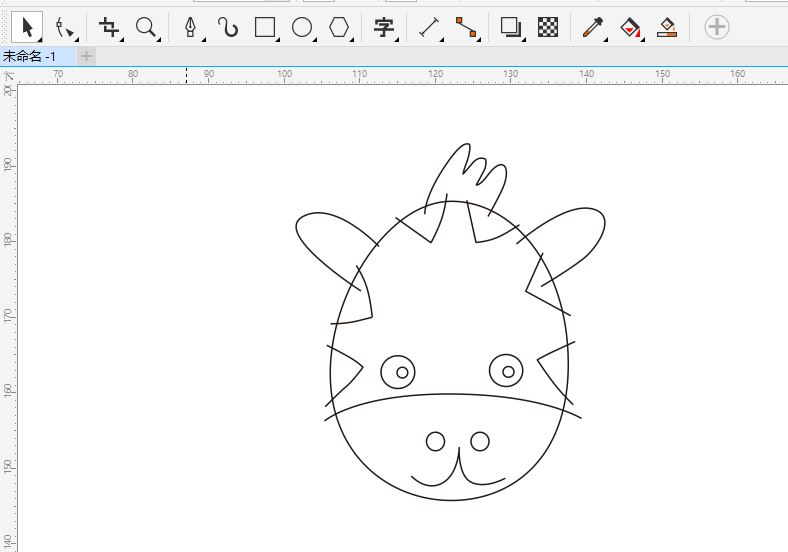 CorelDraw（CDR）绘制小羊头矢量图标的方法  第2张