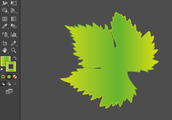 AI手绘葡萄叶、画树叶的技巧教程  第8张