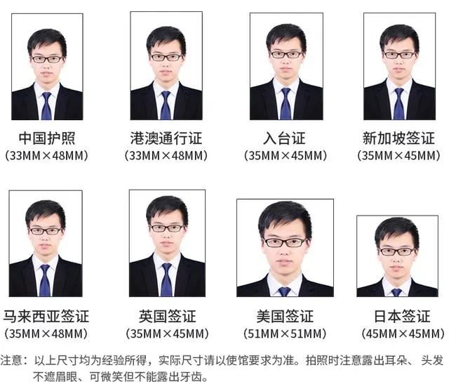 常见证件照尺寸对照表及用途介绍  第4张