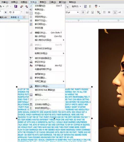 PS结合CDR设计创意的字母人像效果的技巧  第2张