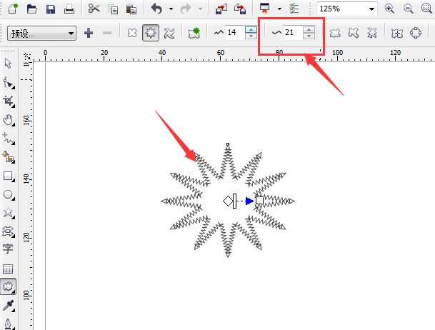 CDR制作多边形的锯齿状的方法技巧  第6张