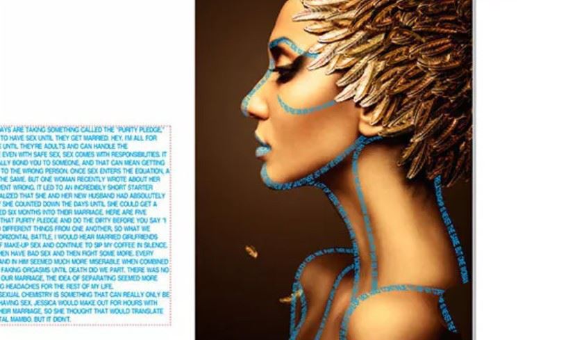 PS结合CDR设计创意的字母人像效果的技巧  第4张