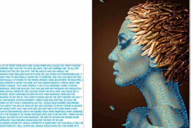 PS结合CDR设计创意的字母人像效果的技巧  第7张