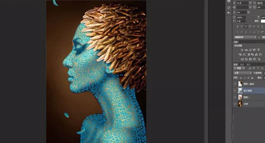 PS结合CDR设计创意的字母人像效果的技巧  第9张