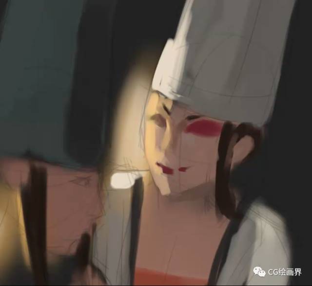 Painter绘制另类黑 白 无 常插画教程 第6张 Painter绘制另类黑 白 无 常插画教程 第6张