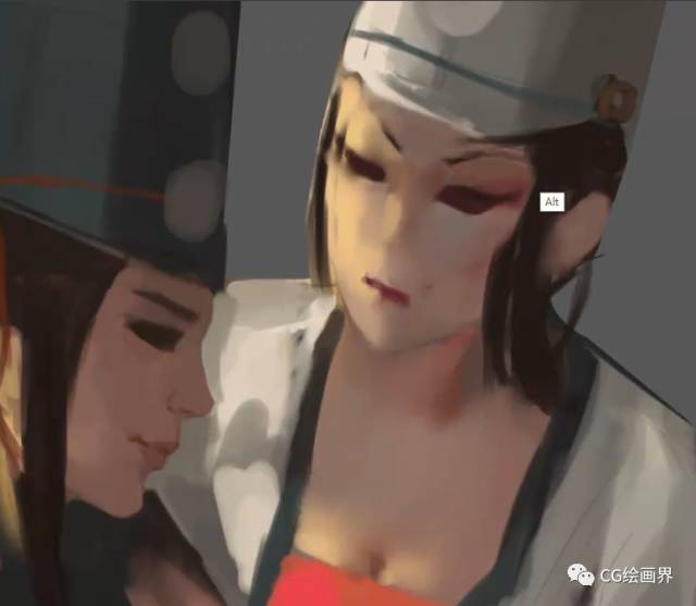 Painter绘制另类黑 白 无 常插画教程 第8张 Painter绘制另类黑 白 无 常插画教程 第8张