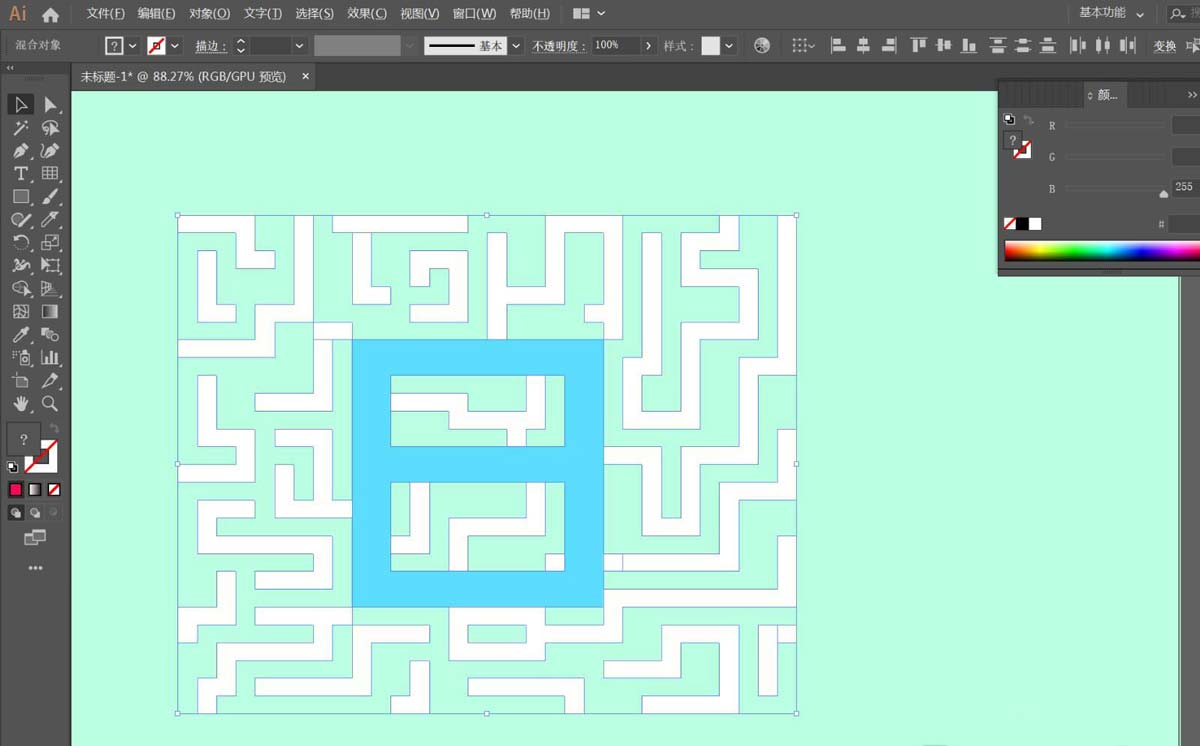 Illustrator软件制作迷宫字体效果的方法技巧  第8张