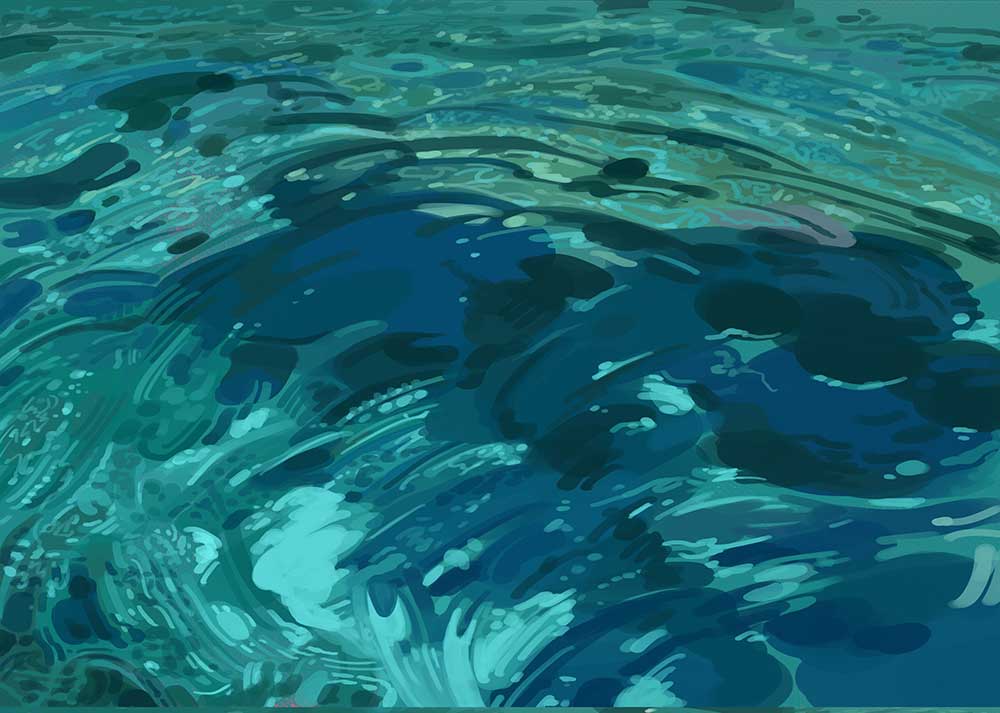 Painter四步轻松画出动漫中的水面波纹教程 第14张 Painter四步轻松画出动漫中的水面波纹教程 第14张