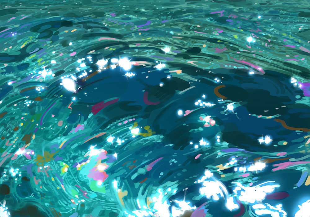 Painter四步轻松画出动漫中的水面波纹教程 第15张 Painter四步轻松画出动漫中的水面波纹教程 第15张