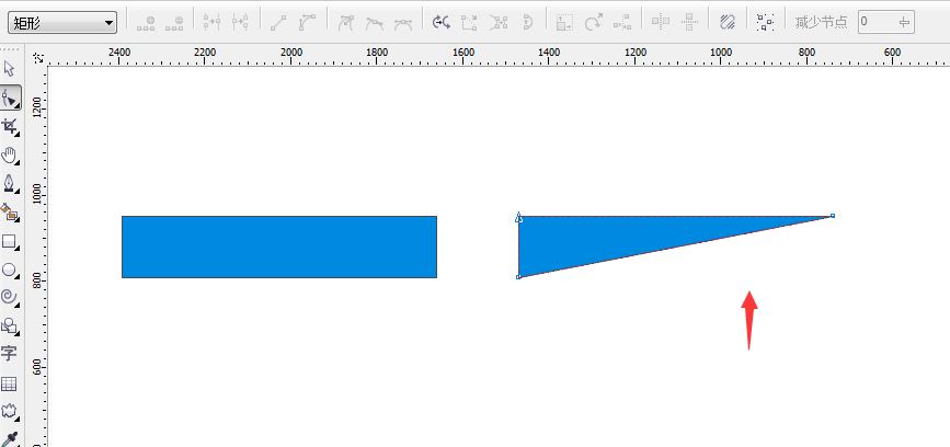 CDR中怎么做由粗渐细的箭头？cdr设计笔形箭头图形的技巧  第6张