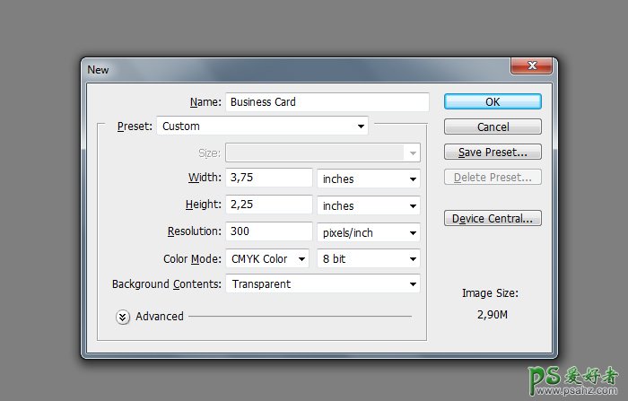个性名片,PS怎么制作一张个性的商业名片设计教程 第2张 个性名片,PS怎么制作一张个性的商业名片设计教程 第2张