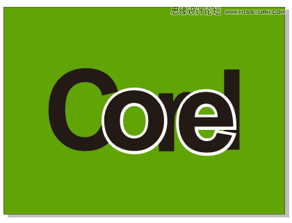 CorelDRAW绘制制作时尚的镂空艺术字设计教程 第8张 CorelDRAW绘制制作时尚的镂空艺术字设计教程 第8张