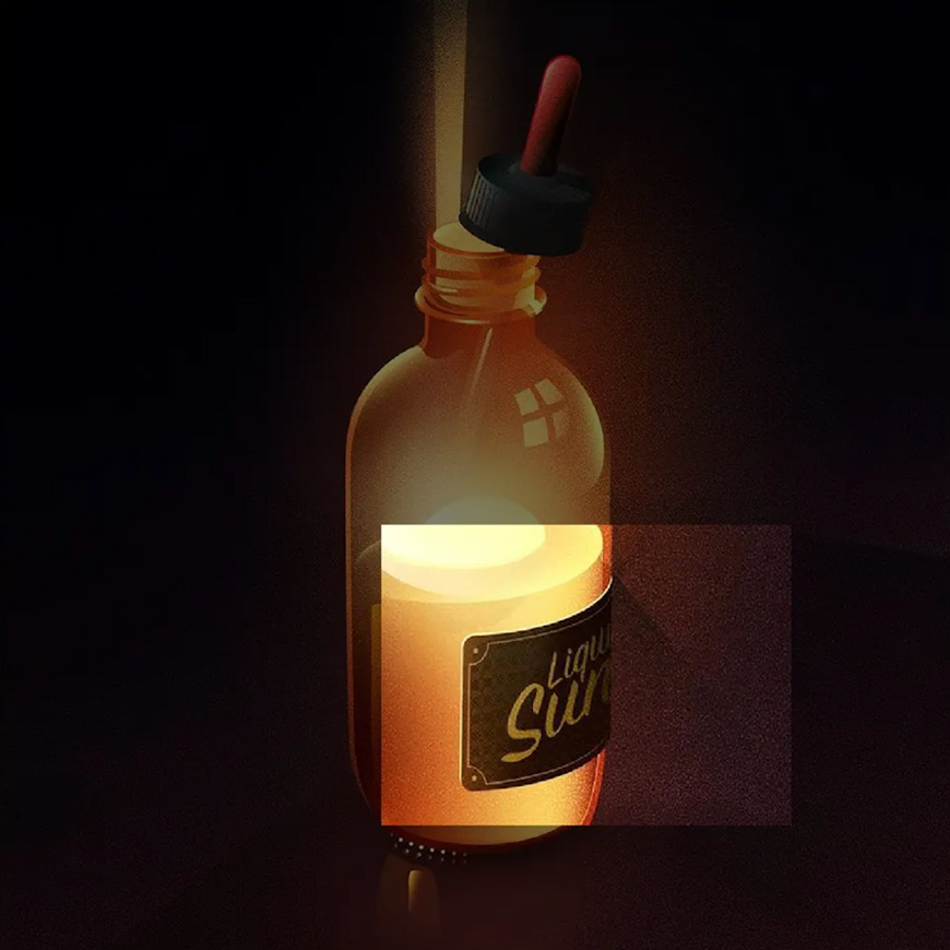 使用Illustrator绘制闪闪发光的复古玻璃瓶插画设计教程  第5张