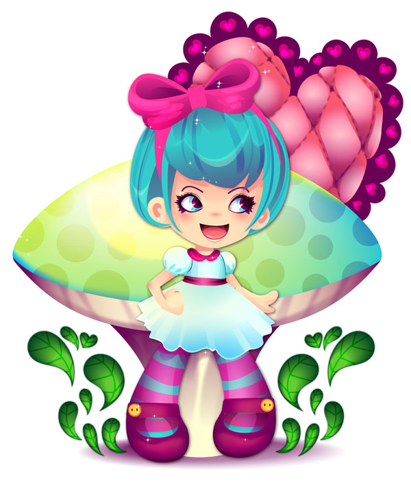 儿童插画，Illustrator设计色彩艳丽儿童插画图片教程