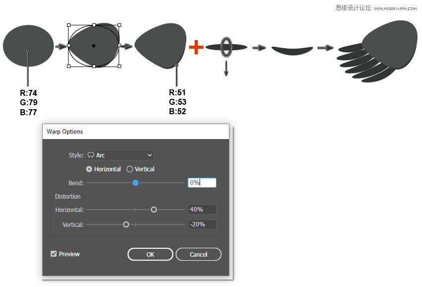 主题插画,使用Illustrator绘制在枝叶上小鸟主题插画教程 第7张 主题插画,使用Illustrator绘制在枝叶上小鸟主题插画教程 第7张