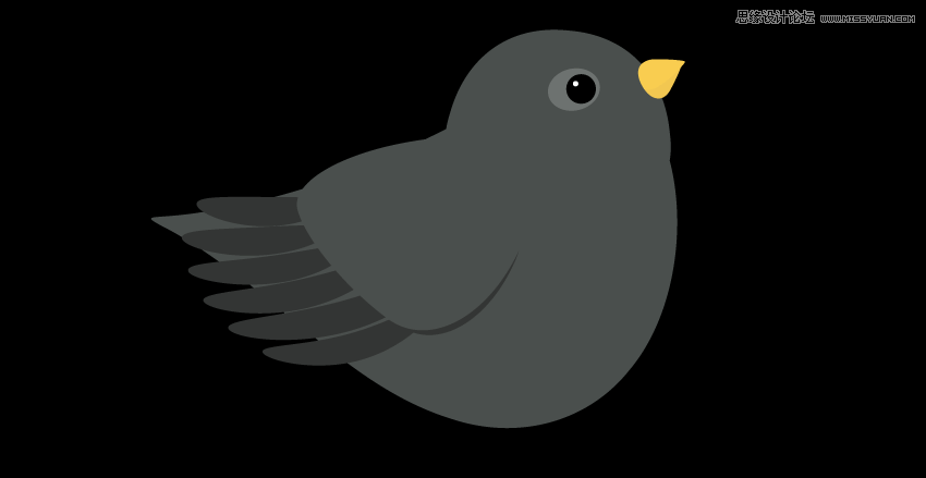 主题插画,使用Illustrator绘制在枝叶上小鸟主题插画教程 第8张 主题插画,使用Illustrator绘制在枝叶上小鸟主题插画教程 第8张