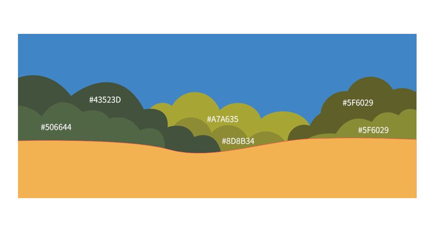 插画图片，Illustrator扁平风噪点质感郊游插画图片AI教程  第10张