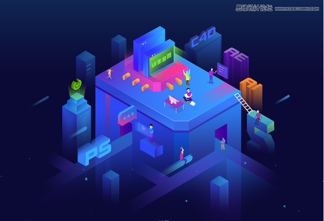 用AI绘制2.5D风格剪纸插画的用AI绘制2.5D风格剪纸插画教程