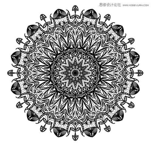 Illustrator创建繁复之美的曼陀罗图案教程 第1张 Illustrator创建繁复之美的曼陀罗图案教程 第1张