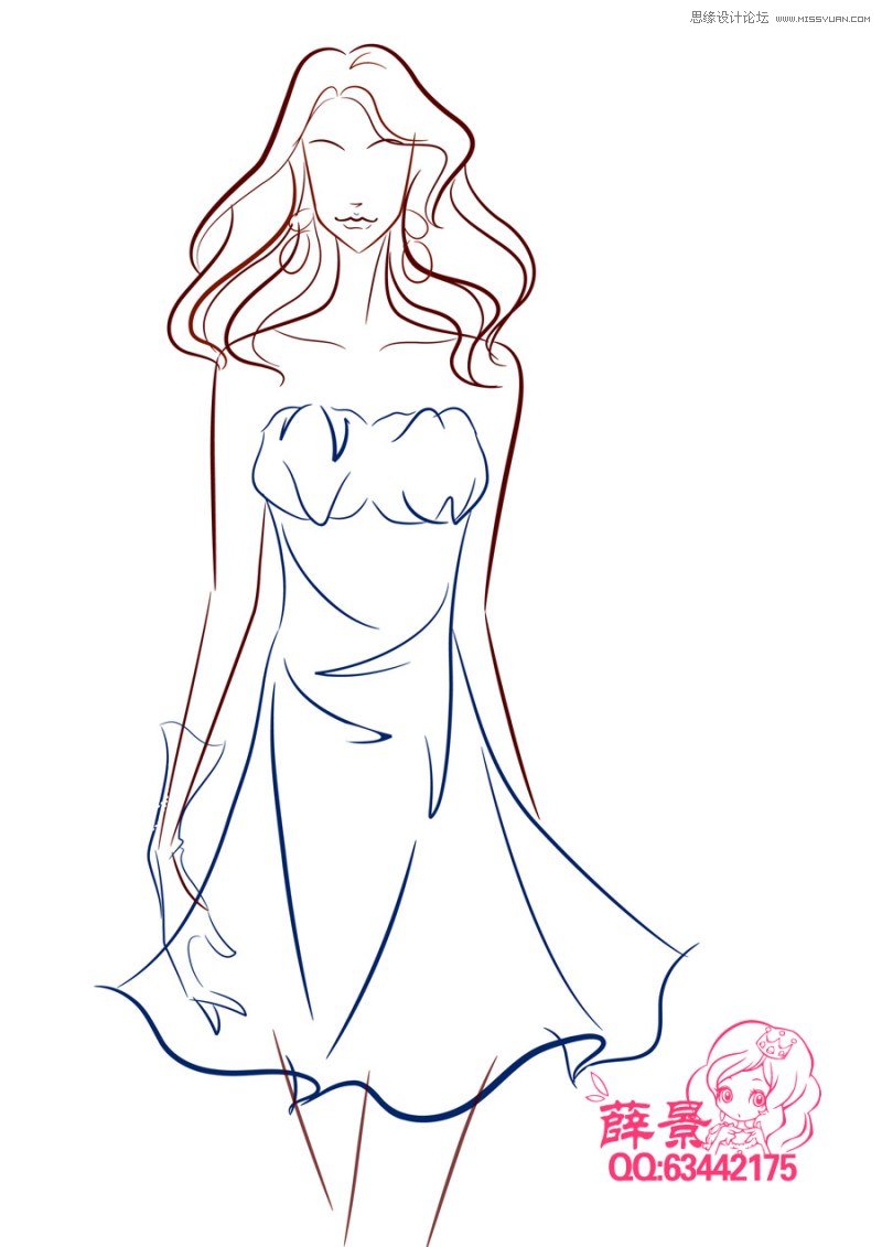 使用Illustrator结合位数板绘制时尚的人像插画  第2张