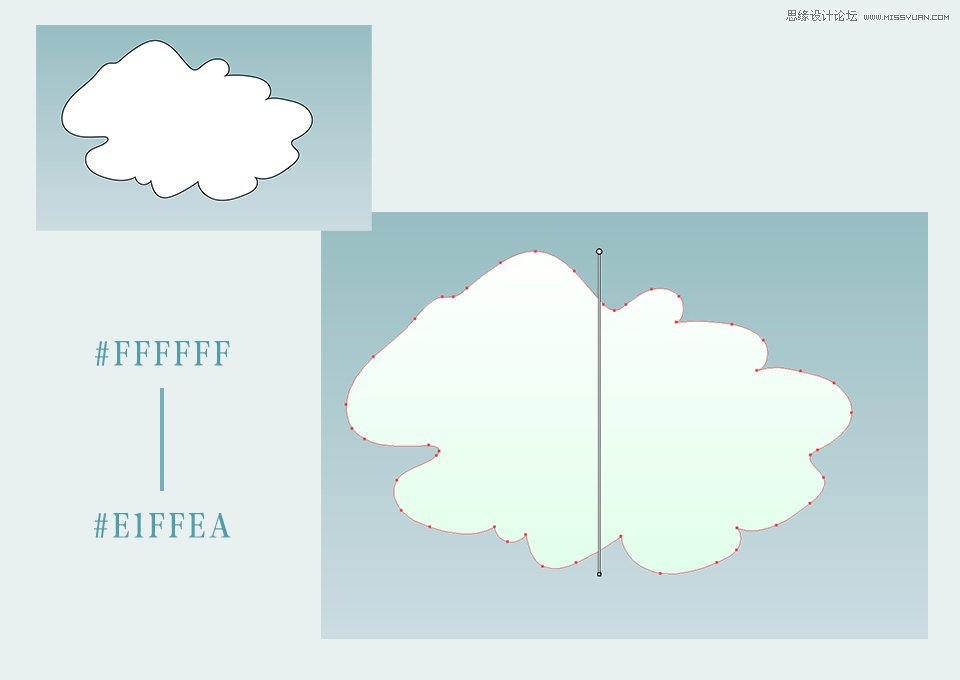 Illustrator绘制外景朴素的山谷小溪效果图  第5张