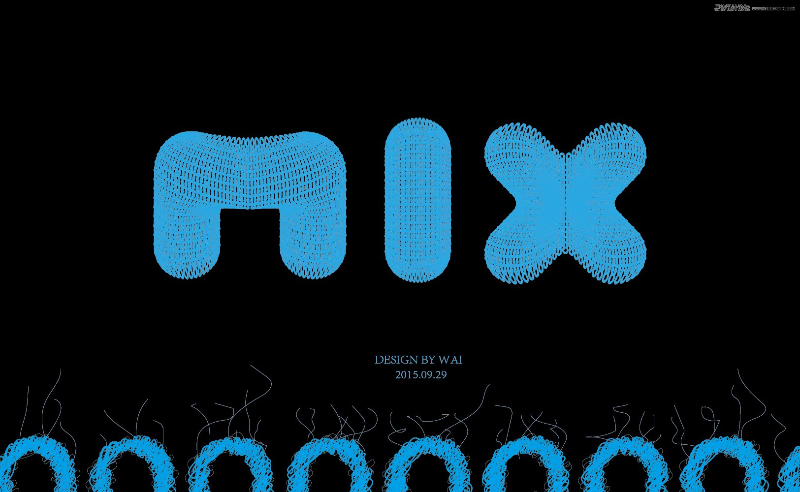 Illustrator制作时尚的毛线编织效果教程